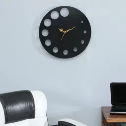 mint furnish Decorative Black Iron Wall Clock-picture-13