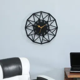 mint furnish Decorative Black Iron Wall Clock-picture-11
