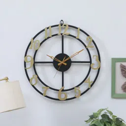 mint furnish Lumina Black Iron Novelty Wall Clock-picture-6
