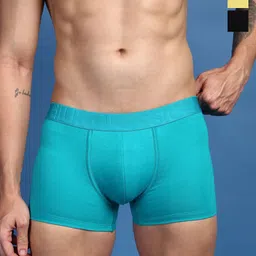 ONN Pack Of 3 Men Assorted Pure Cotton Trunks -ONN_UK_31_ASST5_3PC-42