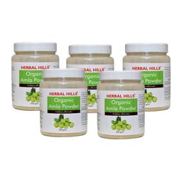 Herbal Hills Organic Amla Powder, Edible for Hair Growth, Skin Care, 200 gms (200 Gms Pack of 5)-image-64