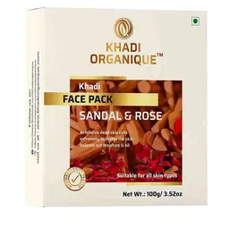 Khadi Organique Skin Brightening Sandal & Rose Khadi Face Mask 100 g-41