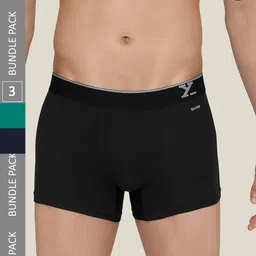 XYXX Men Pack Of 3 Traq Mid-Rise Moisture Absorption Cotton Trunks XYTRNK3PCKN559_-14