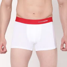 UnderJeans by Spykar Men White Solid Cotton Blend Trunk UJNPTS004White-picture-11
