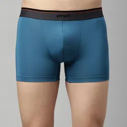 PIVOT Men Blue Solid Trunk-23