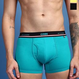 ONN Pack of 3 Solid Combed Cotton Trunks-16