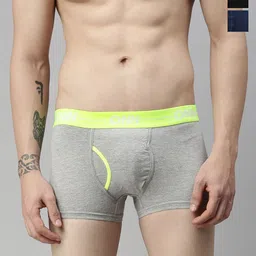 ONN Men Pack Of 3 Assorted Cotton Breathability Trunks ONN_264_AST1_3PC-6