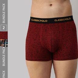 Classic Polo Pack Of 2 Printed Modal Trunks-picture-19