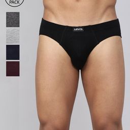 Levis Pack of 5 Smartskin Technology Cotton Comfort Briefs with Tag Free Comfort #011-picture-14