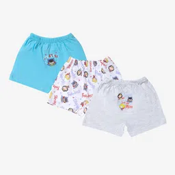 Bodycare Boys Pack Of 3 Assorted Printed Breathability Trunks IIBW1593-PK001-37