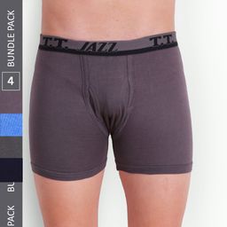 T.T. Men Pack Of 4 Jazz Pure Cotton Trunks-picture-20