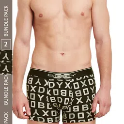 BODYX Pack Of 2 Printed Pure Combed Cotton Trunks BX04T-COF.B-PRT-2PCS-S-picture-9