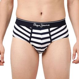 Pepe Jeans Men Navy Blue & White Striped Cotton Trunk OPT10STRIPE-1 XL-picture-55