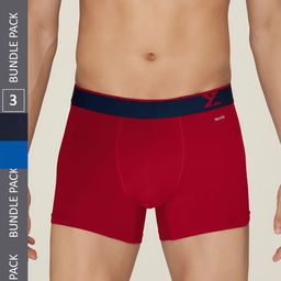 XYXX Men Pack Of 3 Mid-Rise Moisture Absorption Cotton Trunks  XYTRNK3PCKN560_-18