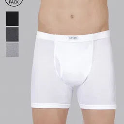 Levis Men Pack of 3 Smartskin Technology Pure Cotton Trunks with Tag Free Comfort #010-picture-54