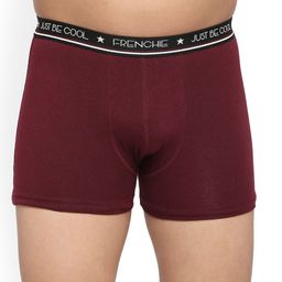 FRENCHIE U1908 Teen Boys Mid-Rise Cotton Trunk FR-BI-TR-U1908-1X5-Wine-XS-35