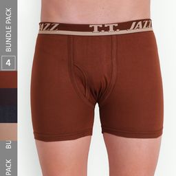 T.T. Men Pack Of 4 Jazz Pure Cotton Trunks JAZ_FL_TE_PO4_MIX2_75-picture-21
