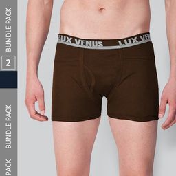 LUX VENUS Men Pack Of 2 Assorted Pure Cotton Trunks VENUS_PKT_DRW_AST_100_2PC-picture-13