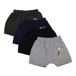 Bodycare Kids Boys Pack Of 4 Assorted Ben 10 Printed Cotton Trunks-image-36