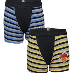 Bodycare  Boys Pack Of 2 Assorted Striped Pure Cotton Trunk KIA311-PK001-image-30