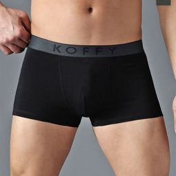 KOFFY Pack Of 2 Antimicrobial Trunks KOFFY_KI44_MINI_TRUNK_BLK_DGRN_2PC-22