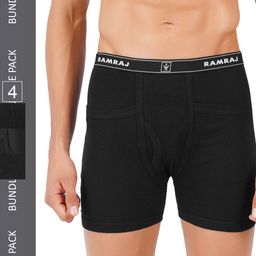 Ramraj Men Pack Of 4 Trunk FINESOFTEXTRNBLK4P-33