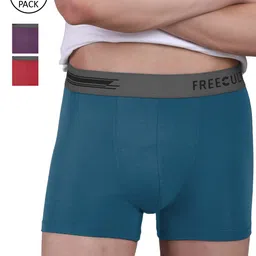 FREECULTR Men Pack Of 3 Solid Trunk-20