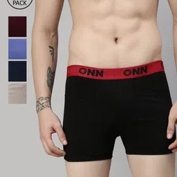 ONN Men Pack Of 4 Assorted Solid Trunk ONN_260_AST_4PC-14