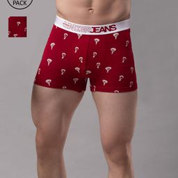 Underjeans by Spykar Men Pack of 2 Cotton Blend Trunk -UJNPTC030Maroon-picture-52