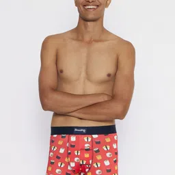 Smugglerz Men Red & White Printed Trunks Sushi-Me-Red-Men's Smundies - S-picture-1