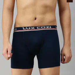 Lux Cozi Pack Of 3 Assorted Breathability Trunks COZI_BIGSHOT_LONGS_PLAIN_AST2_3PC-image-66