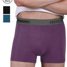 FREECULTR Men Pack Of 3 Solid Trunk-picture-22