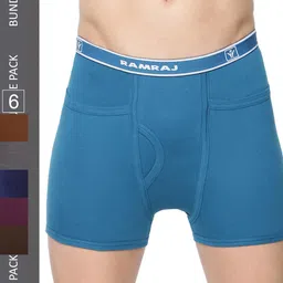 Ramraj Men Pack Of 4 Assorted Cotton Trunk FINESOFTEXTRNK4P-0