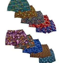 PRIDE APPAREL Infant Kids Pack Of 10 Assorted Pure Cotton Trunks-12