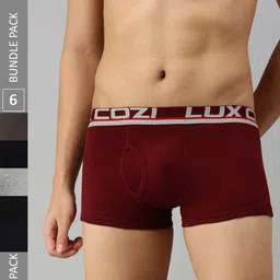 Lux Cozi Men Pack Of 6 Assorted Cotton Trunk COZI_XYLO_TRUNK_ASST_6PC-25