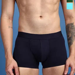 ONN Men Pack Of 3 Assorted Pure Cotton Trunks -ONN_UK_31_ASST4_3PC-18