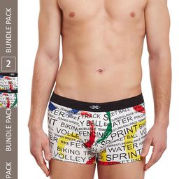 BODYX Pack Of 2 Printed Antimicrobial Cotton Trunks BX06T-White-PRT-2PCS-XL-picture-22