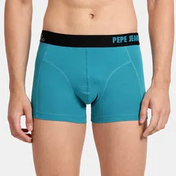 Pepe Jeans Men Blue Solid Comfort Fit Cotton Trunk - OPT03TAHILIAN TIDEXL-picture-57