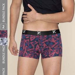 XYXX Men Pack Of 2 Printed Trunks XYTRNK2PCKN672-36