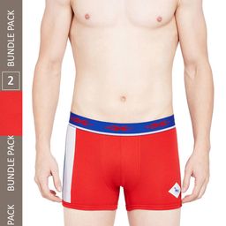 BODYX Pack Of 2 Colourblocked Cotton Trunks BX02T-RED-2PCS-XL-picture-24