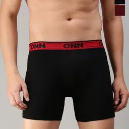 ONN Men 3Pcs Pure Cotton Trunks- ONN_357_AST4_3PC-34