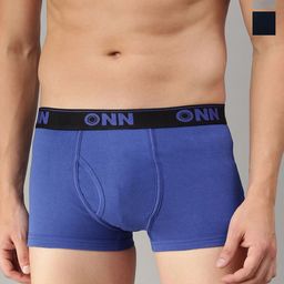 ONN Pack Of 3 Assorted Pure Cotton Breathability Trunks ONN_254_AST7_3PC-1