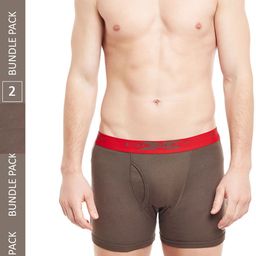 BODYX Pack Of 2 Mid-Rise Pure Cotton Trunks BX18T-COF.BR-2-S-picture-5