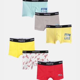 mackly Boys Pack Of 6 Printed Trunks-picture-36