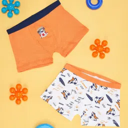 Pantaloons Junior Boys Pack Of 2 Printed Pure Cotton Trunks-40
