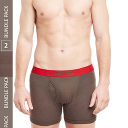 BODYX Pack Of 2 Mid-Rise Pure Cotton Trunks-picture-14