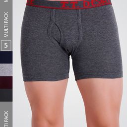 T.T. Men Pack Of 5 Pure Cotton Trunks DES_FL_TE_P5_MIX1_75-37