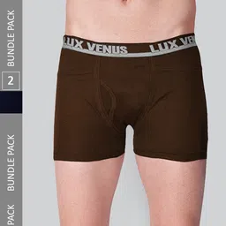LUX VENUS Men Pack Of 2 Assorted Pure Cotton Trunks VENUS_PKT_DRW_AST_105_2PC-picture-8