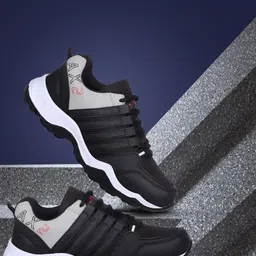CLYMB Men Black Running Shoes-picture-35