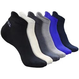 Heelium Men Pack of 6 Odour-Free Breathable Anti-bacterial Bamboo Ankle Length Socks-image-12